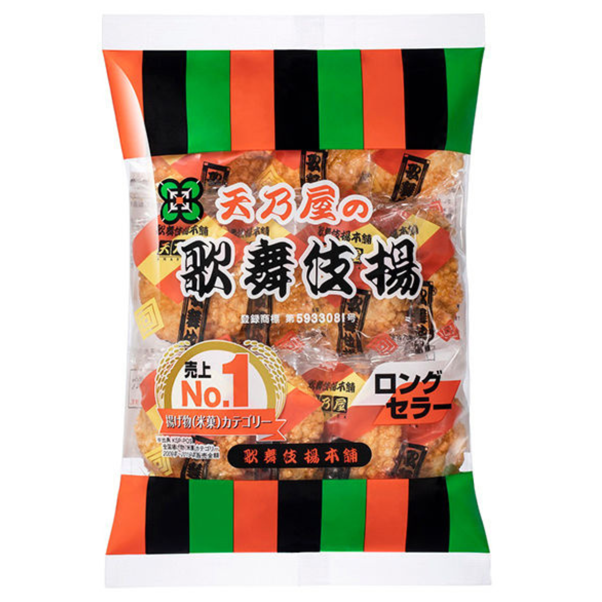 KABUKI AGE Amanoya Petit Kabukiage Rice Crackers - 3 Flavors Assortment