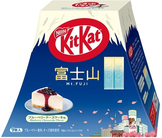 Nestle Mount Fuji KitKat Japanese KitKat Wafer Chocolate (Blueberry Cheesecake) 10P - NIPPONJourney