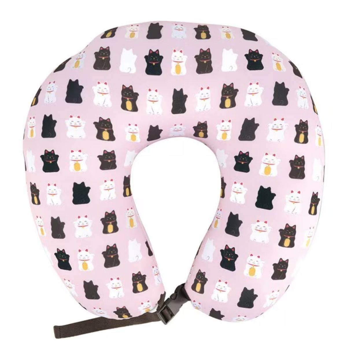 KISHIMA Lucky Cat 2-Way Travel Neck Pillow