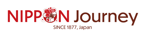 Nippon Journey logo featuring red text and Japanese cultural imagery.