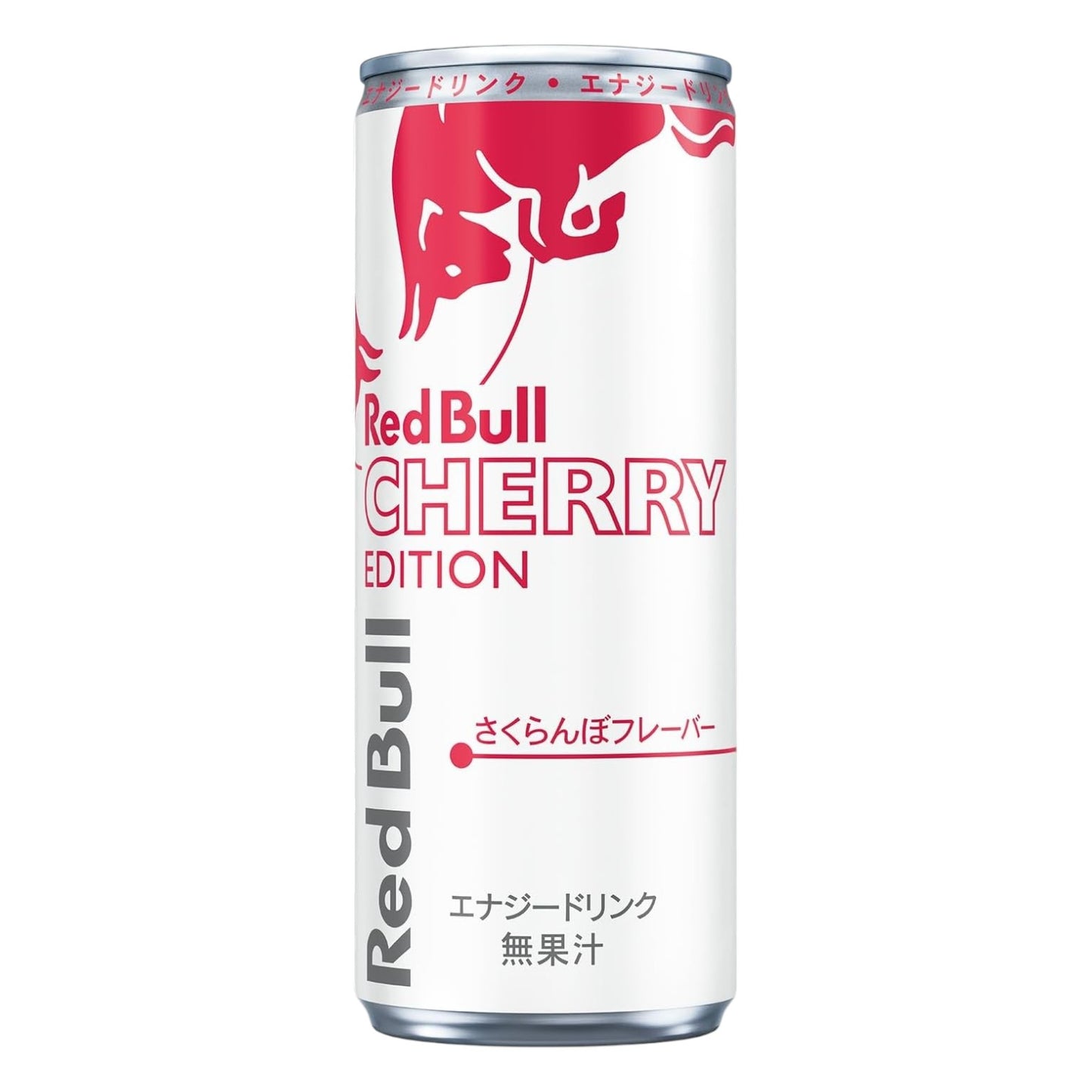 Red Bull Cherry Edition energy drink can, Japanese version, cherry flavor limited edition, premium imported energy beverage