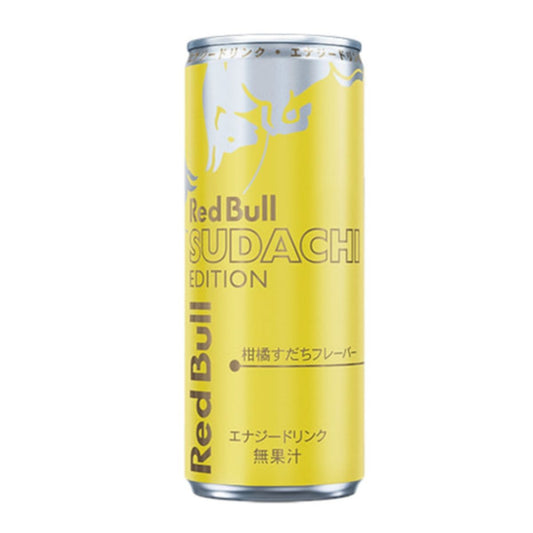 Red Bull Sudachi Edition energy drink, Japanese version, refreshing sudachi citrus flavor