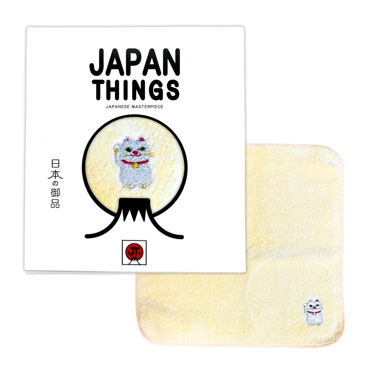 HAIMEN  JAPAN THINGS Imabari Towel Handkerchief Lucky Cat