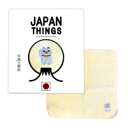 HAIMEN  JAPAN THINGS Imabari Towel Handkerchief Lucky Cat