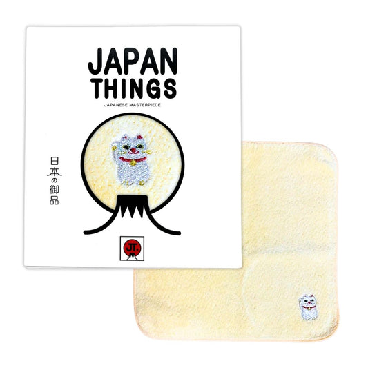 HAIMEN  JAPAN THINGS Imabari Towel Handkerchief Lucky Cat