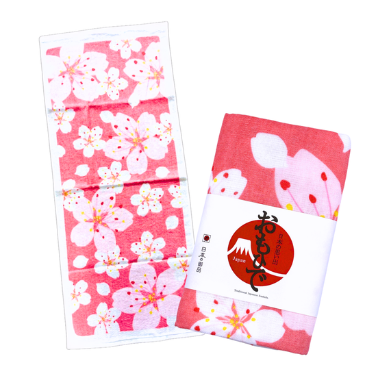 HAIMEN Japanese Gauze Face Towel Sakura