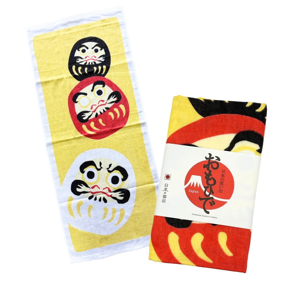 HAIMEN Japanese Gauze Face Towel - Daruma Doll
