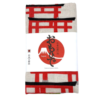 HAIMEN Japanese Gauze Face Towel  Torii gate