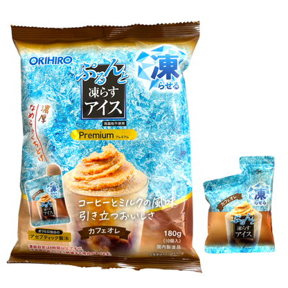 ORIHIRO Agar Jelly Ice (Freeze and Eat) - Cafe au Lait