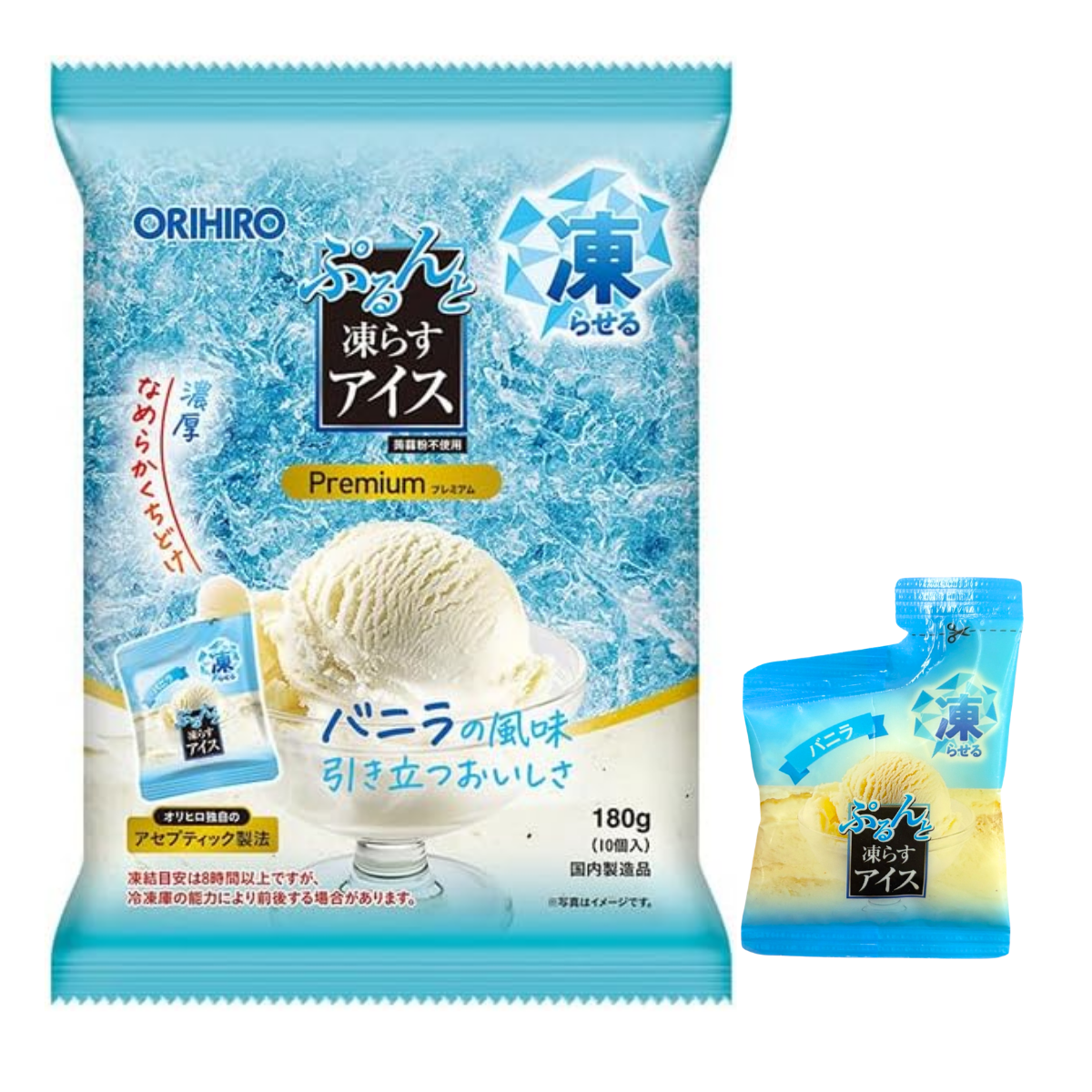 ORIHIRO Agar Jelly Ice (Freeze and Eat) - Vanilla