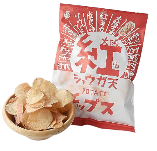 Osaka Red Pickled Ginger Tempura flavored Potato Chips - NIPPONJourney