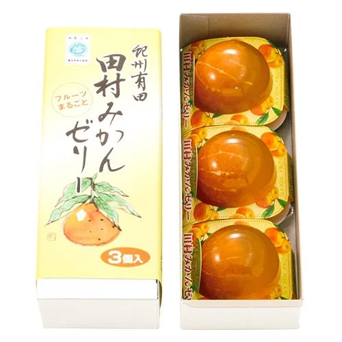 Tamura Mandarin Orange Fruit Whole Jelly Set of 3