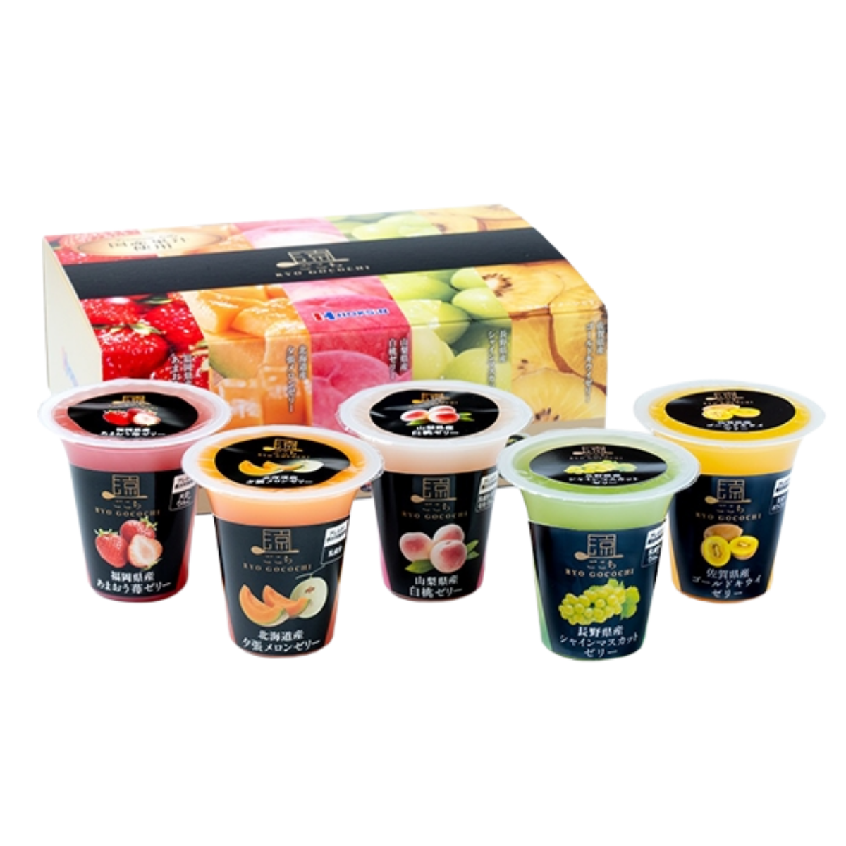 HOKUSHIN FOODS Ryo Gocochi Jelly Assortment (5 flavors) 5P