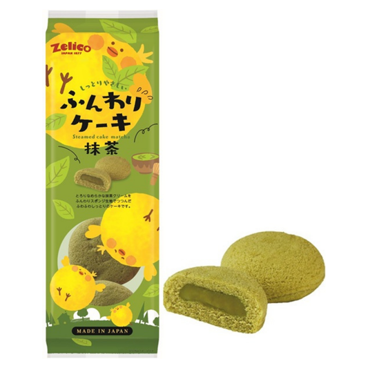 ZELICO  "Funwari Cake" Japanese style Steamed Cake: Matcha
