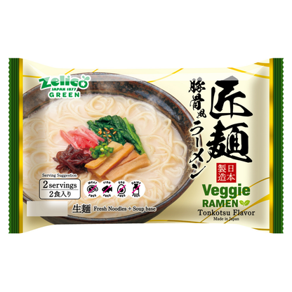 Zelico Takumi Vegan RAMEN 2 servings : Vegetarian Tonkotsu Flavor