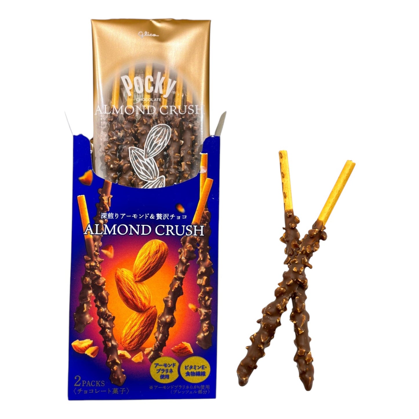 Glico Pocky Chocolate Sticks : Crush Almond