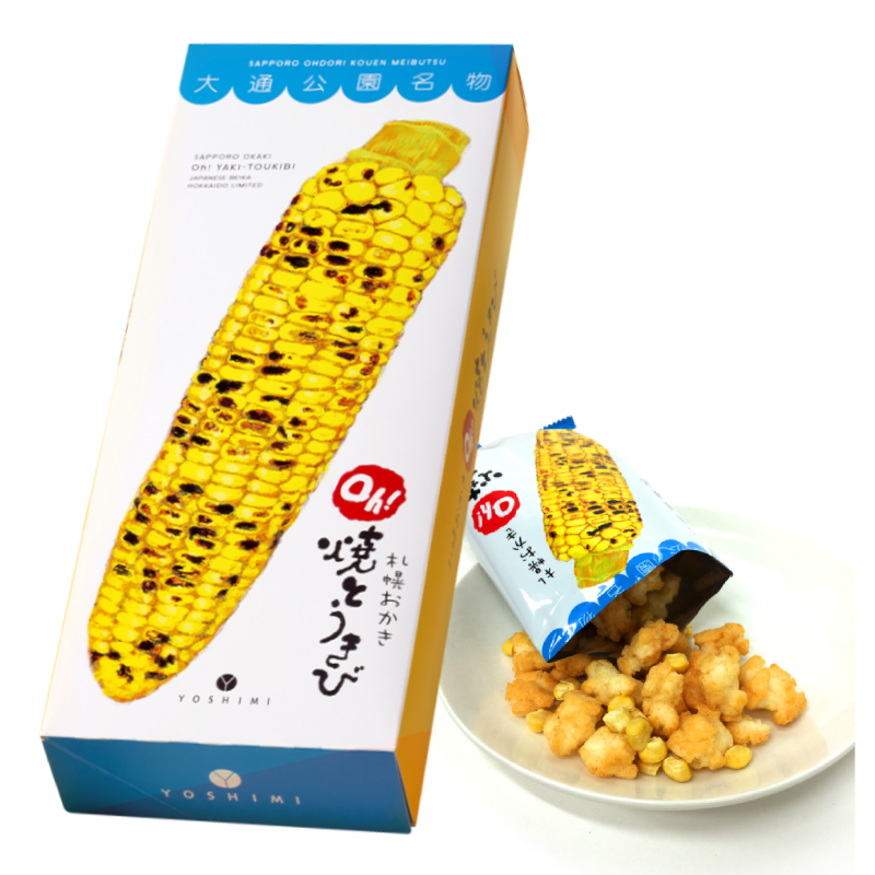 Sapporo Okaki Grilled Corn flavored Rice Cracker 18g X 6P