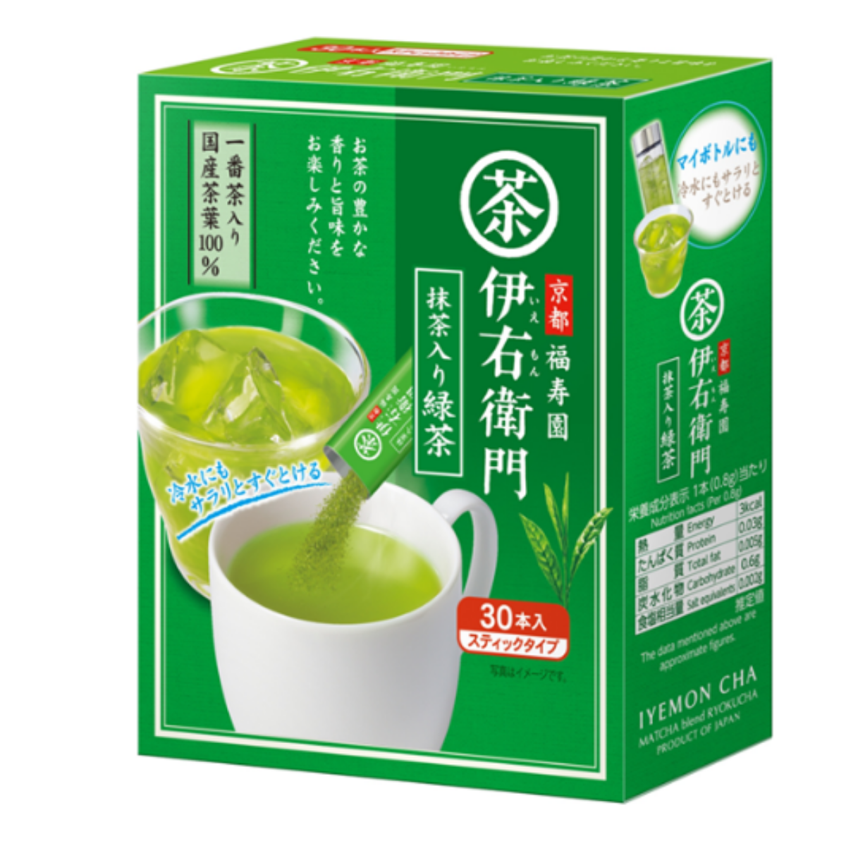 우지노츠유 세이차 (이요몬 차) 인스턴트 스틱 일본 녹차