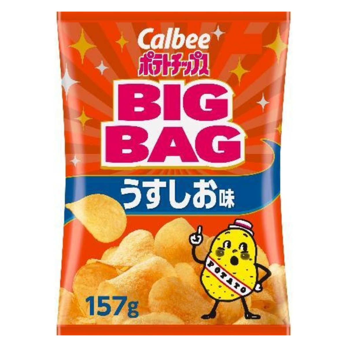 Calbee Big Bag Potato Chips : Lightly Salted