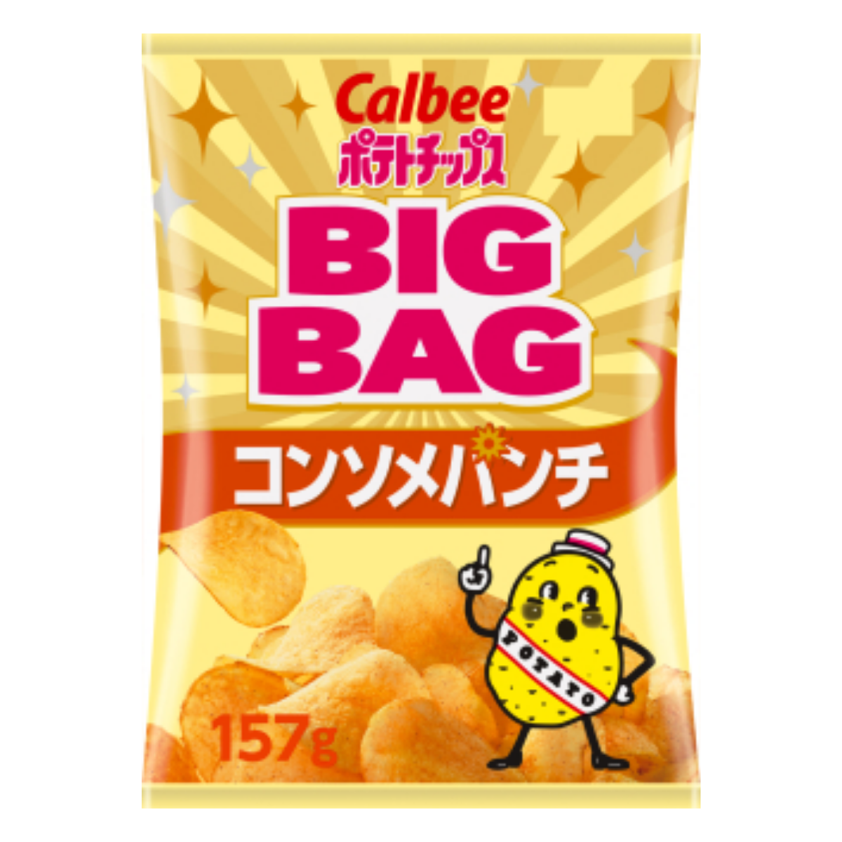 Calbee Big Bag Potato Chips: Consomme Punch
