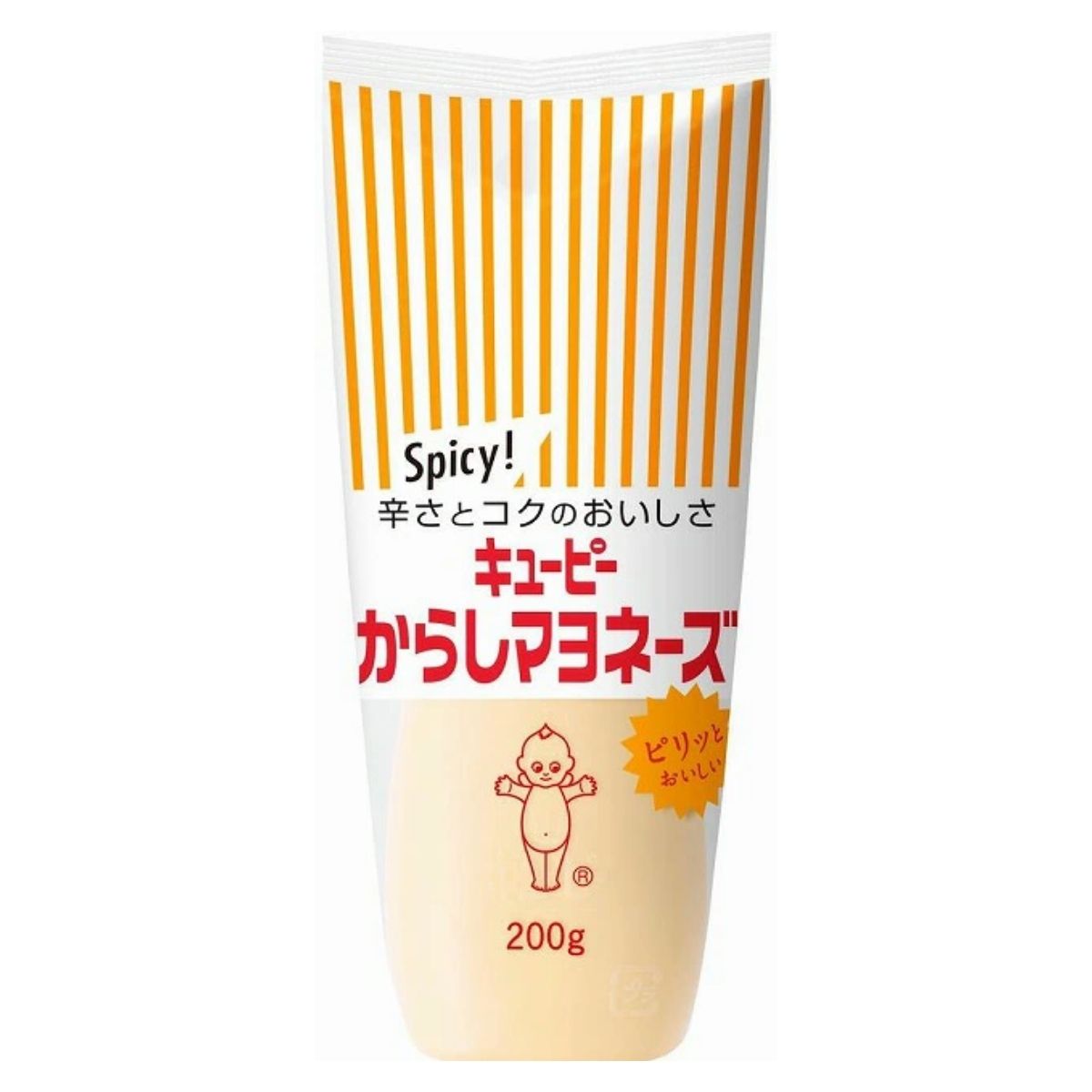 Kewpie Spicy Mayonnaise Japanese version 200g, creamy mayo with a spicy kick, authentic imported Japanese condiment for sushi and snacks