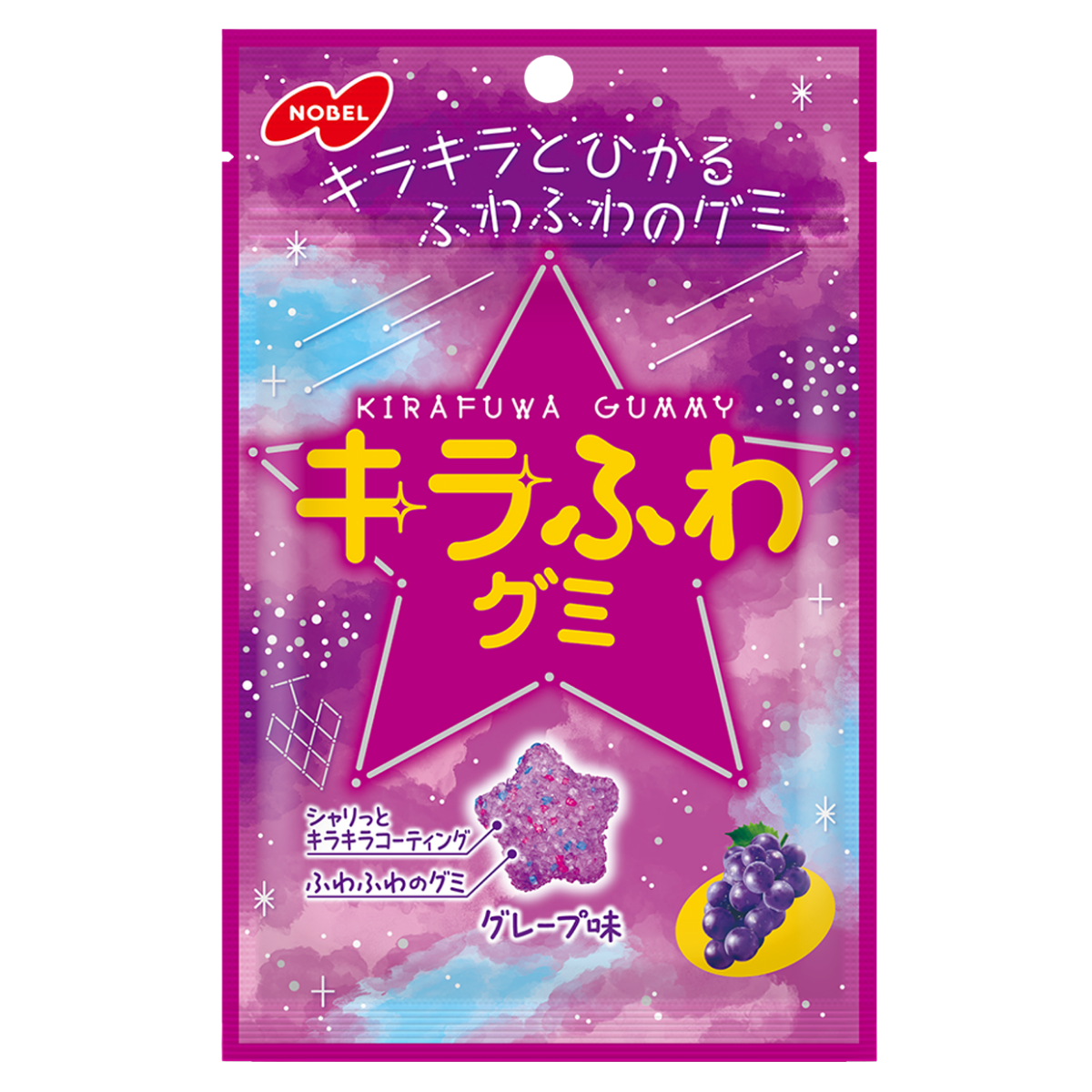 NOBEL Kirafuwa Gummy: Grape