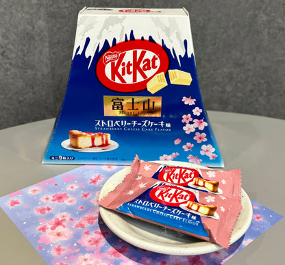 Japanese KitKat Wafer Chocolate Mount Fuji Box<Strawberry Cheesecake>9P