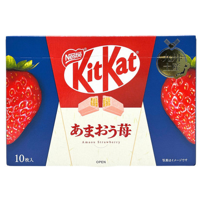Nestle Japanese KitKat Wafer Chocolate: Amaou Strawberry (Fukuoka)