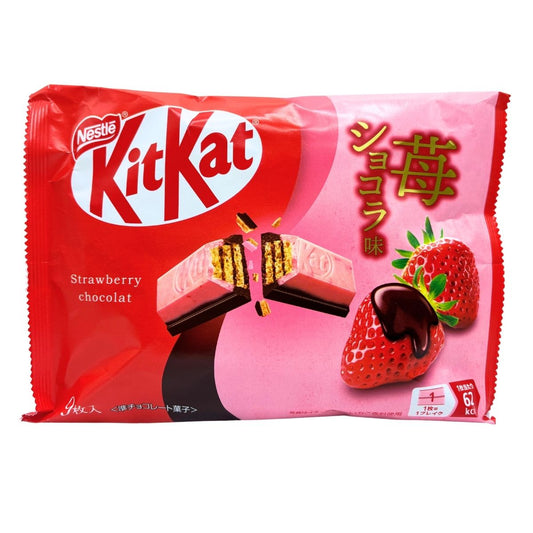 Nestle Japanese KitKat Mini Wafer Chocolate : Strawberry Chocolate