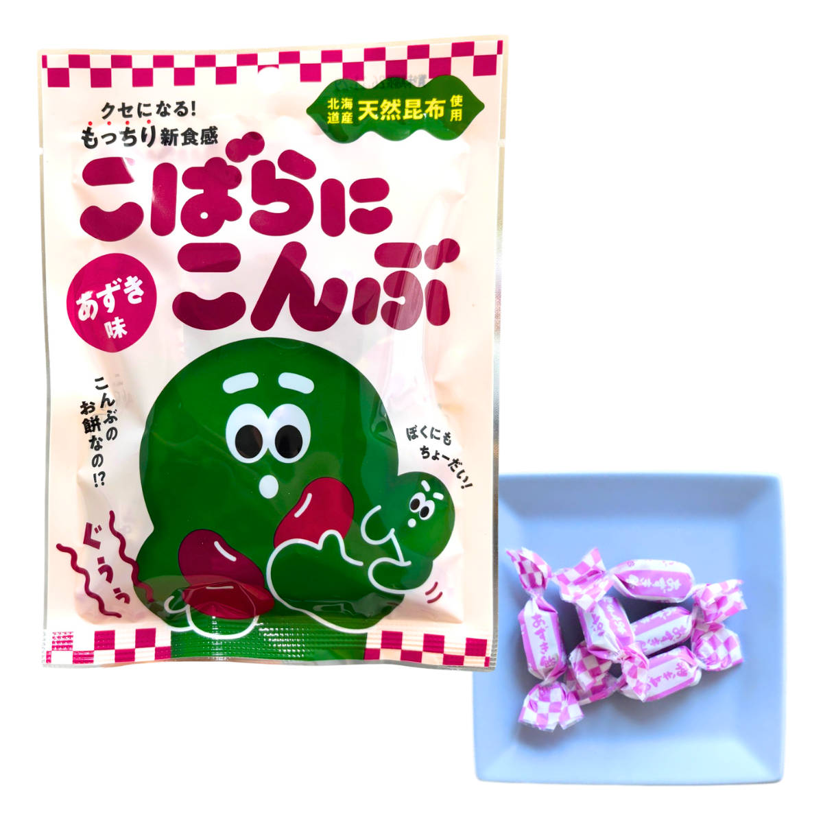 NANIWA SEIKA KobaraniKombu Soft Kelp Candy : Azuki beans (red beans)