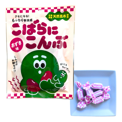 NANIWA SEIKA KobaraniKombu Soft Kelp Candy : Azuki beans (red beans)