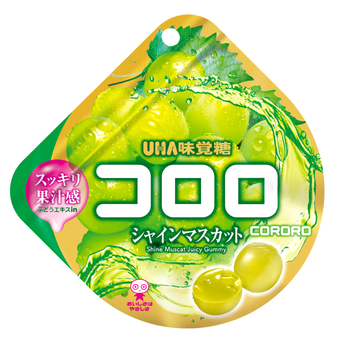UHA Cororo Fruit Juice Gummy Candy: Shine Muscat