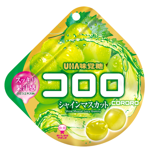 UHA Cororo Fruit Juice Gummy Candy: Shine Muscat