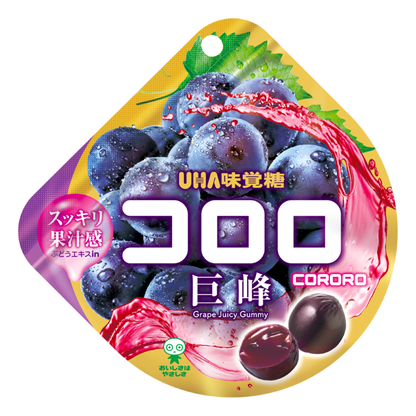 UHA Cororo Fruit Juice Gummy Candy: Kyoho Grape