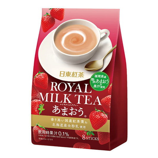 Nittoh-tea Royal Milk Tea <Amaou Strawberry> 8P (Instant)