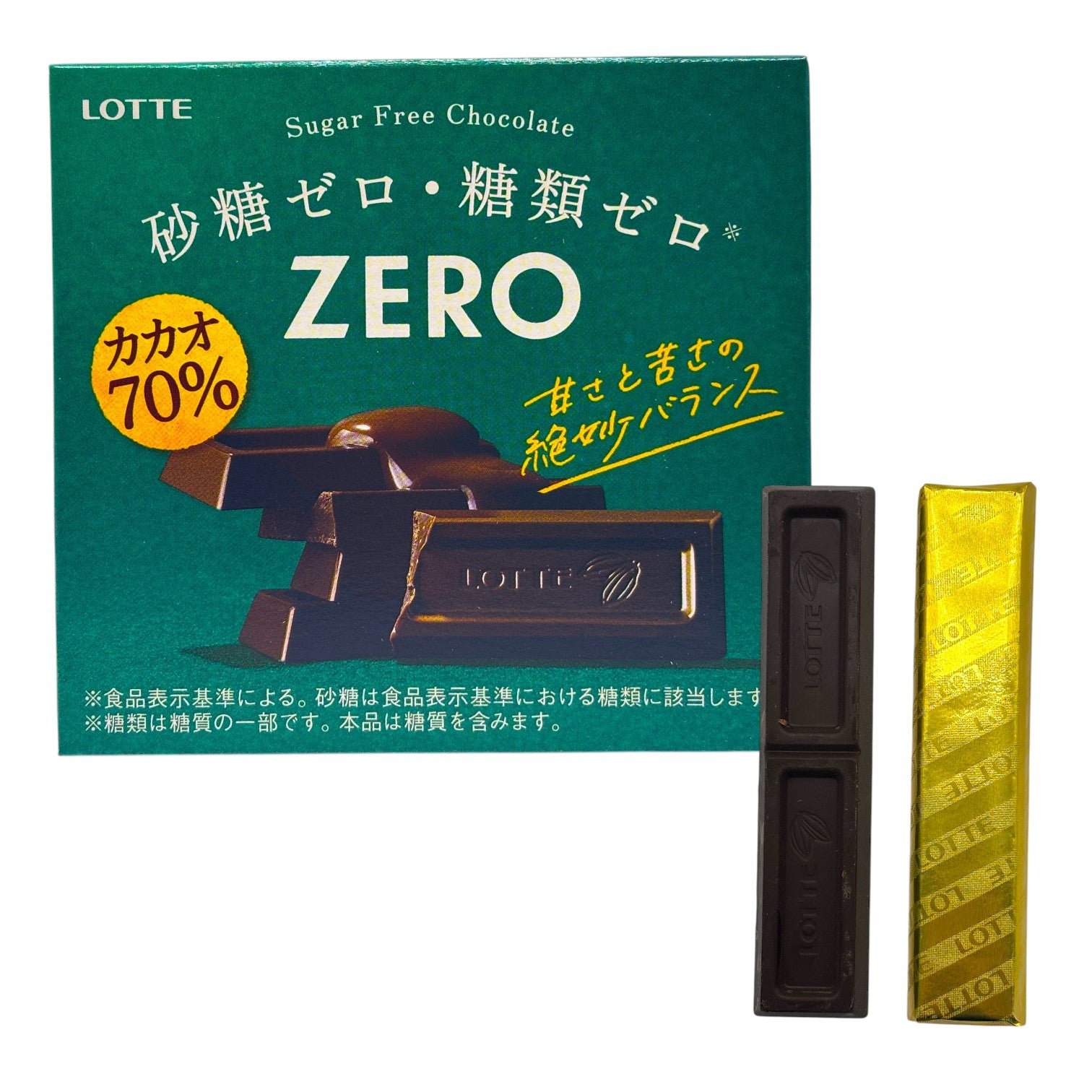 LOTTE Japanese Chocolate ZERO Sugar free: Cacao70%
