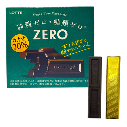 LOTTE Japanese Chocolate ZERO Sugar free: Cacao70%