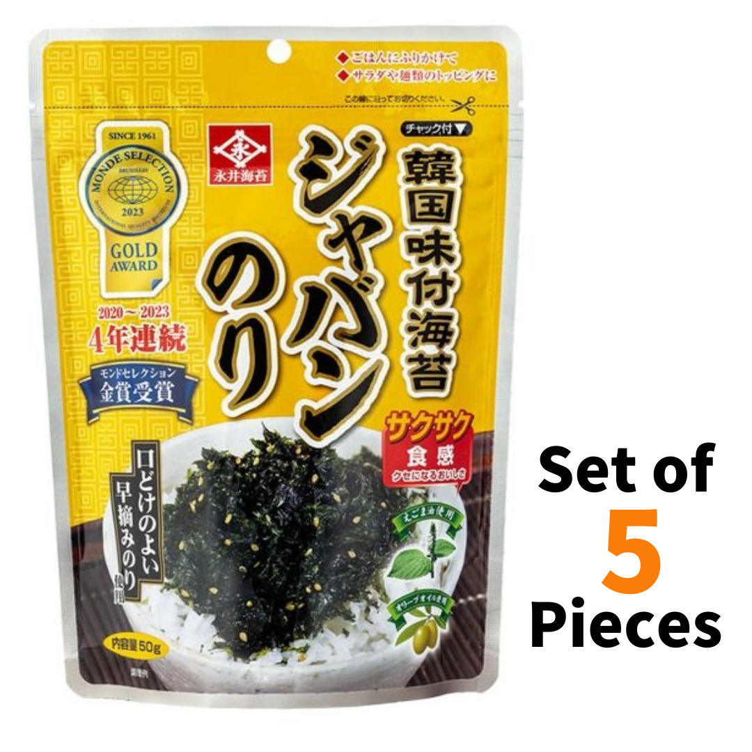 Nagai Korea Seasoned Seaweed Nori Japan 50g ×5P