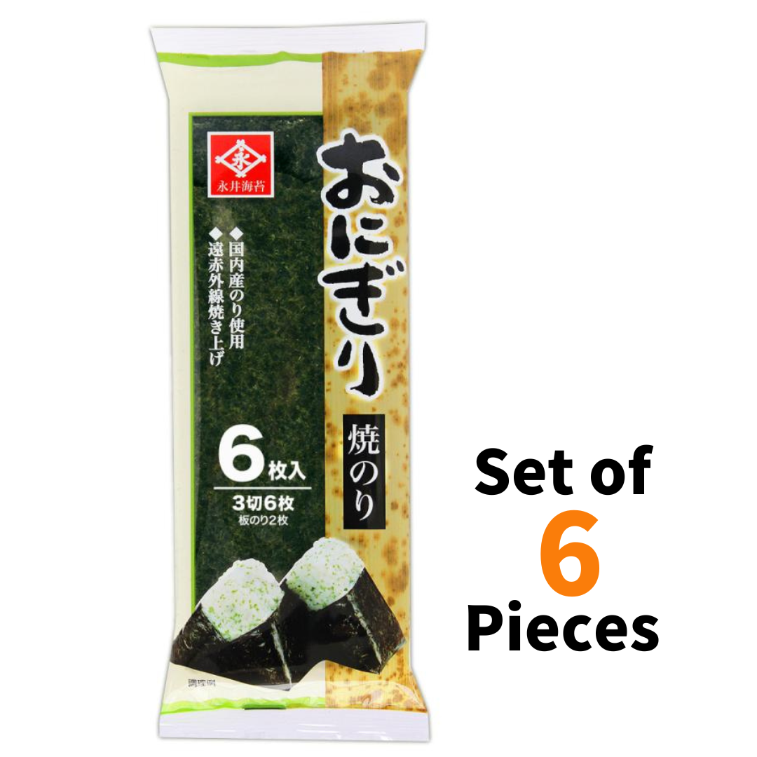 Roasted Seaweed Nori for Onigiri 6sheets ×6P