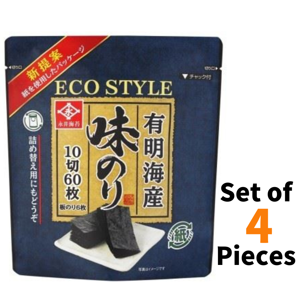 ECO STYLE Seasoned Seaweed Nori 60sheets ×4P