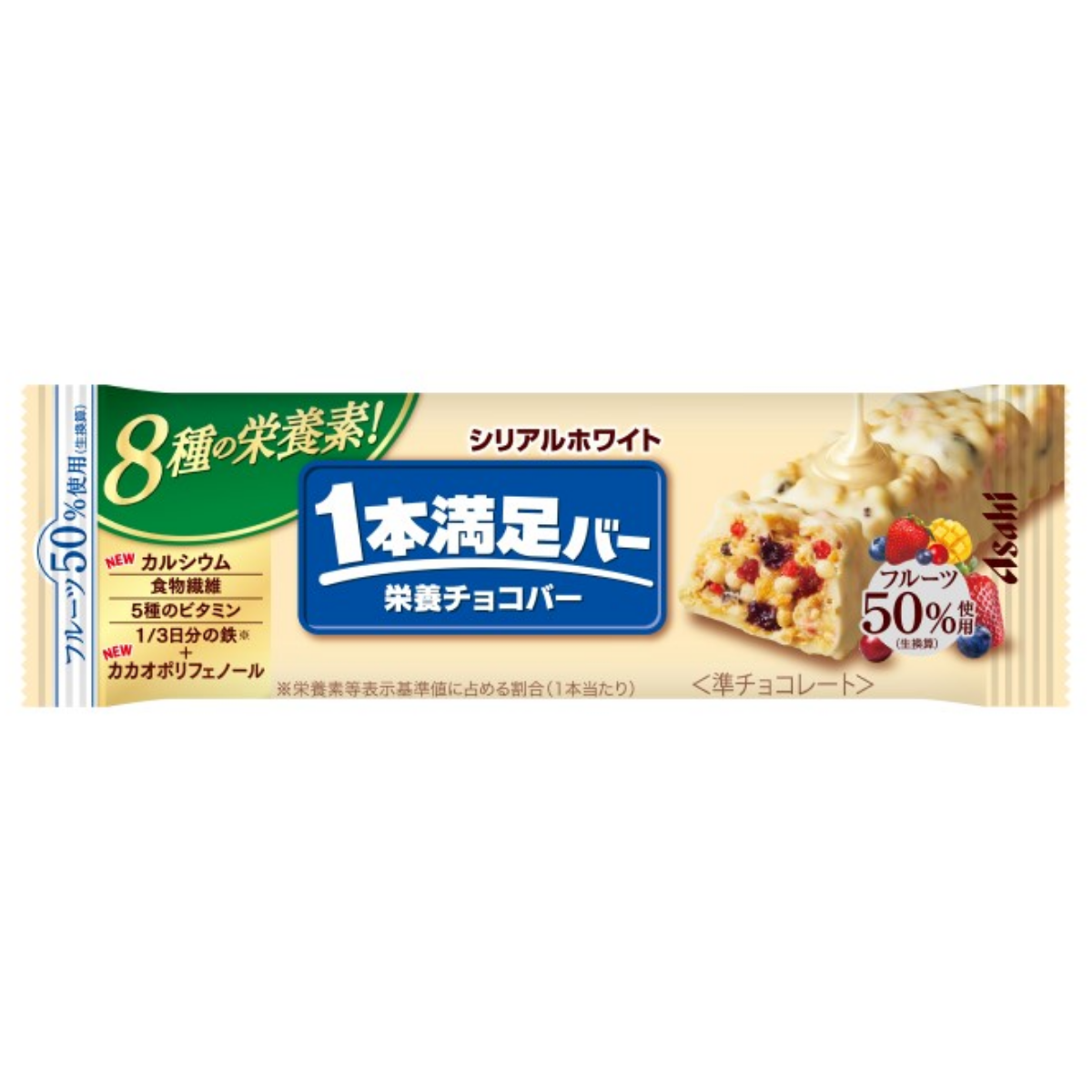 ASAHI Ippon Manzoku 穀物巧克力棒：穀物白