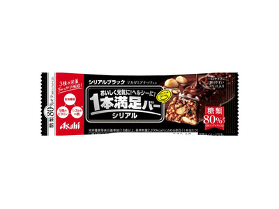 ASAHI Ippon Manzoku Cereal Chocolate Bar: Cereal Dark　80% Less Sugar