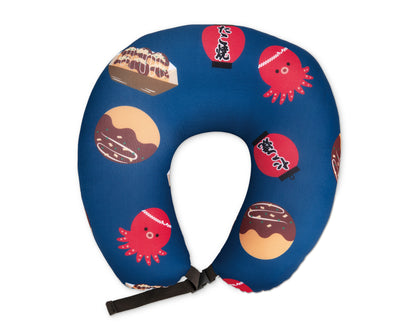 KISHIMA Takoyaki 2-Way Travel Neck Pillow
