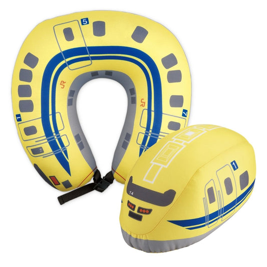 KISHIMA Doctor Yellow Shinkansen 2-Way Travel Neck Pillow