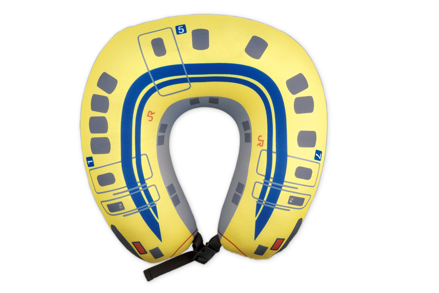KISHIMA Doctor Yellow Shinkansen 2-Way Travel Neck Pillow