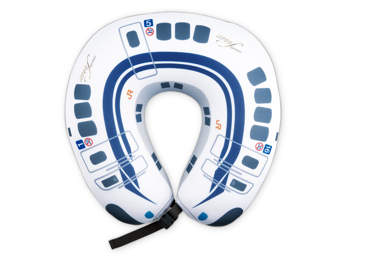 KISHIMA N700S Shinkansen 2-Way Travel Neck Pillow