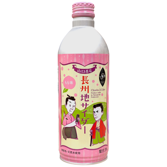 NIHON KAJITSU Choshu Japanese sparkling cider 490ml : Peach