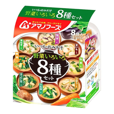 AMANO Daily Miso Soup 8 Vegetables Set