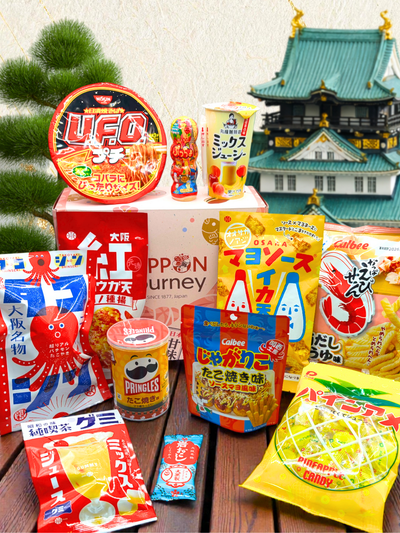 Osaka Japanese sweets box with traditional snacks