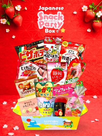 Japanese Snack Party Box Strawberry flavor sweets